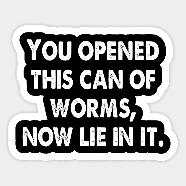 Can of Worms Sticker by Acidanthris